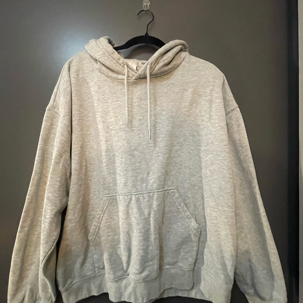 H&M Gray Sweatshirt Classic Pullover Hoodie